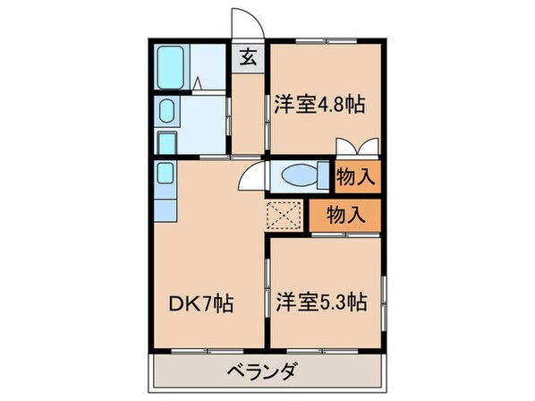 ハミルトンハイツの物件間取画像